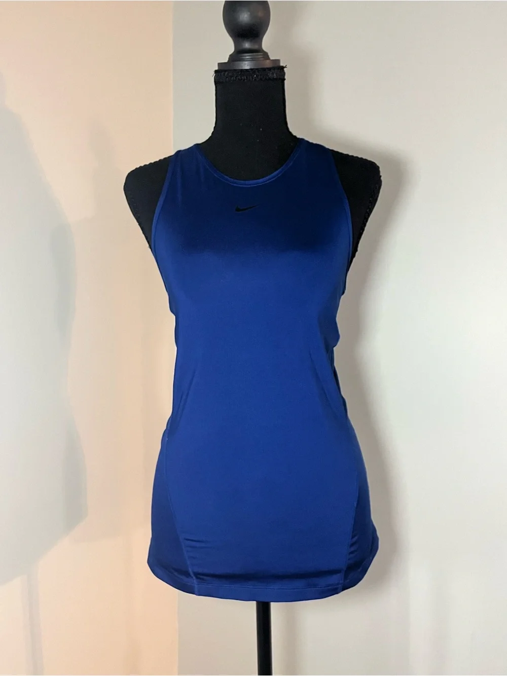Nike Women’s Royal Blue Performance Tank with Black Swoosh